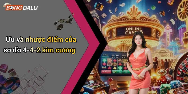 Ưu và nhược điểm của sơ đồ 4-4-2 kim cương