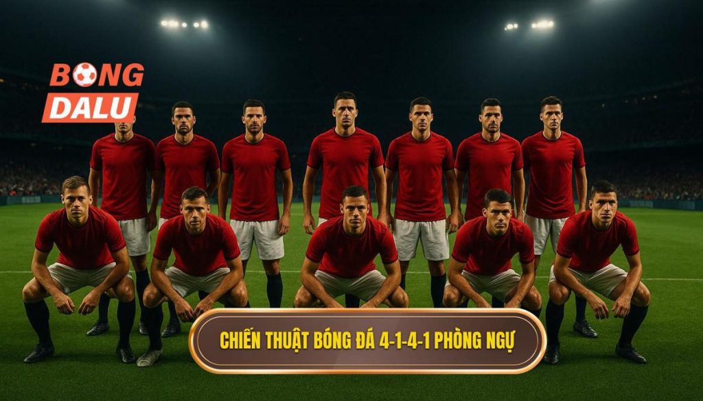 Chiến thuật bóng đá 4-1-4-1 phòng ngự