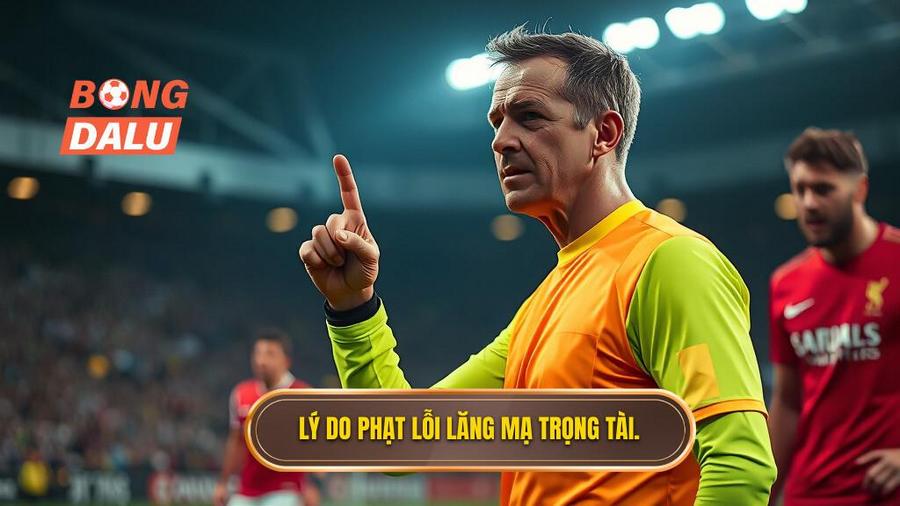 1. Lý do phạt lỗi lăng mạ trọng tài.