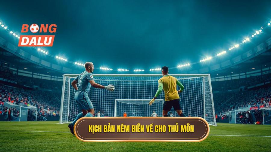 2. Kịch bản ném biên về cho thủ môn