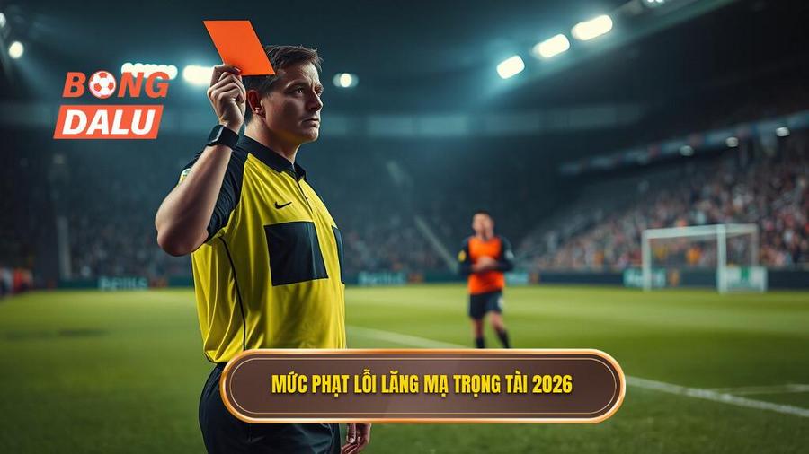 2. Mức phạt lỗi lăng mạ trọng tài 2026