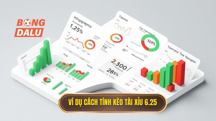 Ví dụ cách tính kèo tài xỉu 6.25